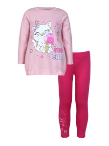 Комплект для девочки (фуфайка+ лосины)