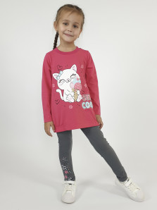 Комплект для девочки (фуфайка+ лосины)