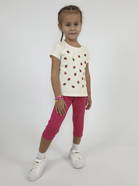 Комплект для девочки (фуфайка и лосины)