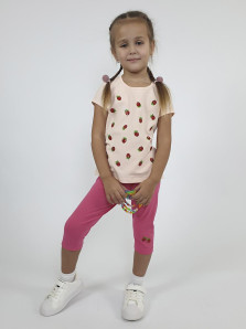 Комплект для девочки (фуфайка и лосины)