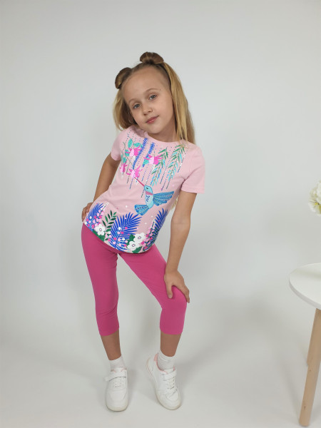 Комплект для девочки (фуфайка+ лосины)