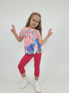 Комплект для девочки (фуфайка+ лосины)