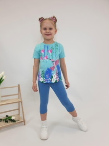 Комплект для девочки (фуфайка+ лосины)