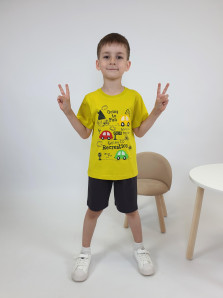 Комплект для мальчика (фуфайка+шорты)