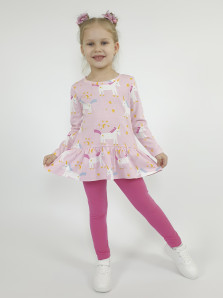 Комплект для девочки (фуфайка+ лосины)