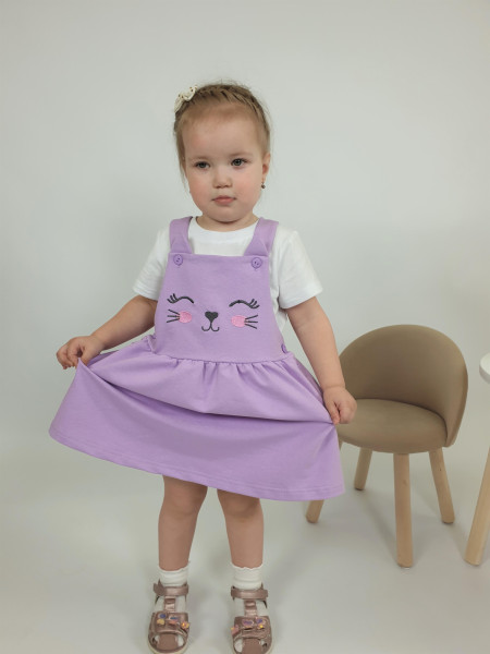 Комплект для девочки (сарафан+ фуфайка)