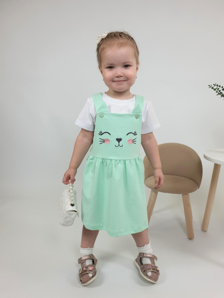 Комплект для девочки (сарафан+ фуфайка)