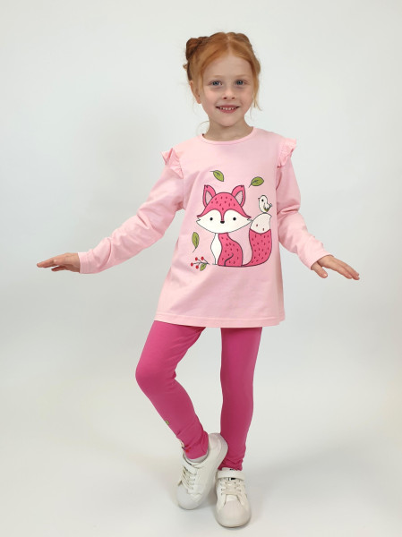 Комплект для девочки (фуфайка+ лосины)
