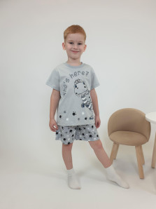 Пижама для мальчика (фуфайка и шорты)