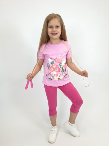 Комплект для девочки (фуфайка+ лосины)