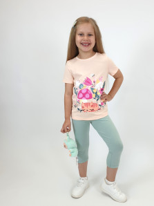 Комплект для девочки (фуфайка+ лосины)