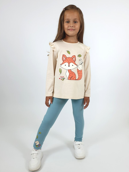 Комплект для девочки (фуфайка+ лосины)