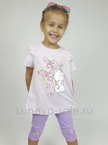 Комплект для девочки (фуфайка+ лосины)