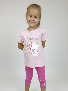 Комплект для девочки (фуфайка+ лосины)