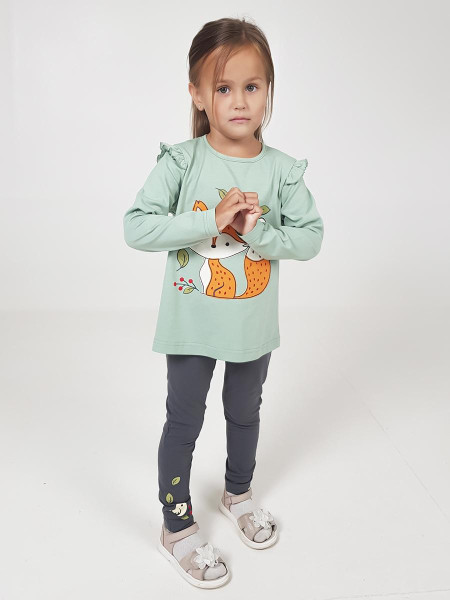 Комплект для девочки (фуфайка+ лосины)