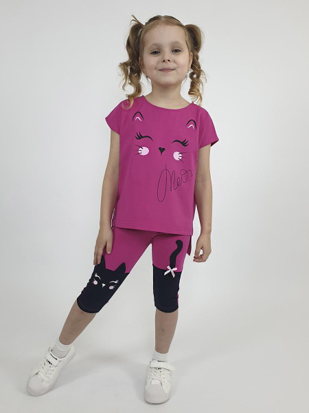 Комплект для девочки (фуфайка+ лосины)