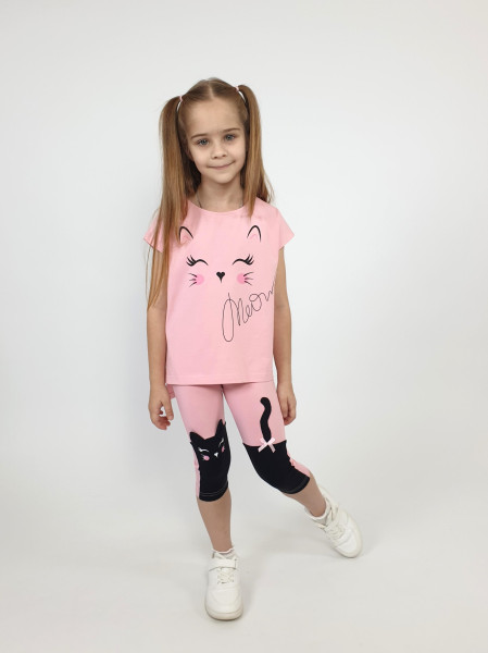 Комплект для девочки (фуфайка+ лосины)