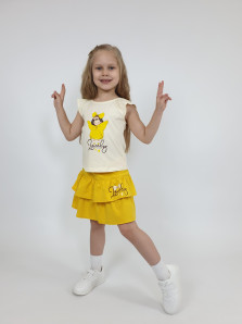 Комплект для девочки (фуфайка+ юбка)