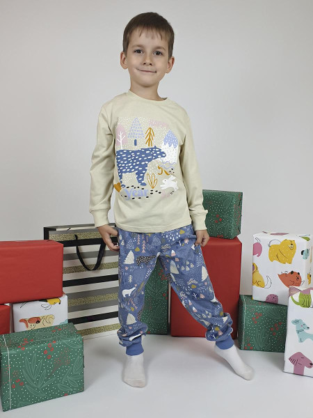 Пижама для мальчика (фуфайка и брюки)