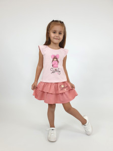 Комплект для девочки (фуфайка+ юбка)