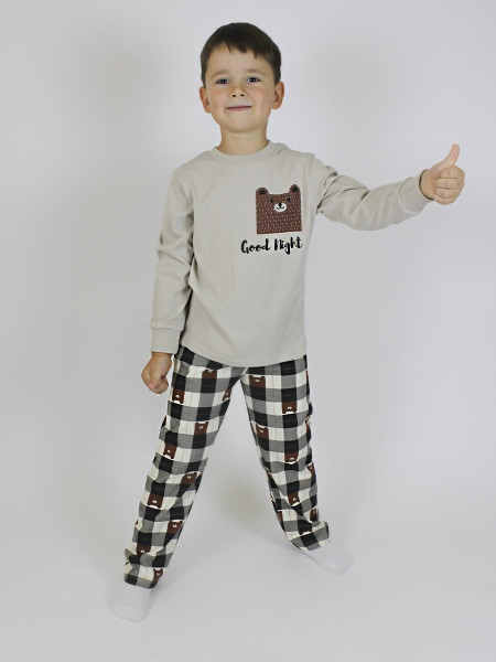 Пижама для мальчика (фуфайка и брюки)