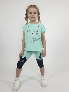 Комплект для девочки (фуфайка+ лосины)