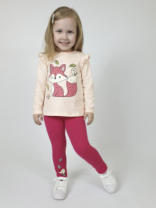 Комплект для девочки (фуфайка+ лосины)