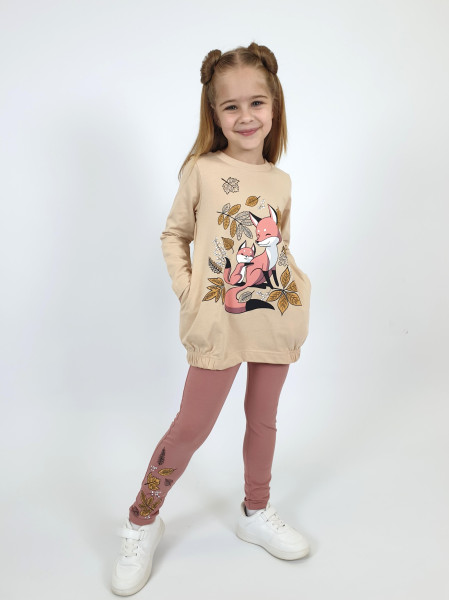 Комплект для девочки (джемпер+ лосины)