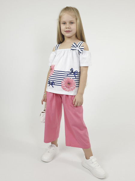 Комплект фуфайка+брюки для девочки