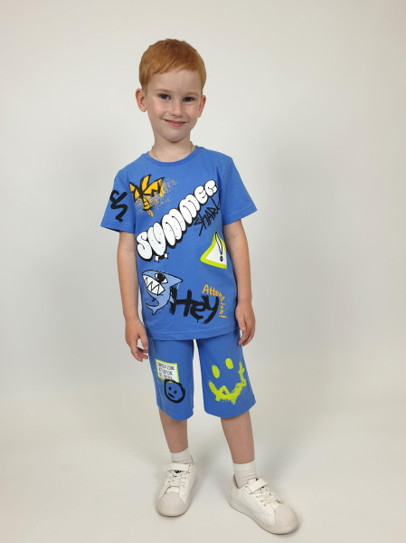 Комплект для мальчика (фуфайка+шорты)