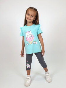 Комплект для девочки (фуфайка+ лосины)