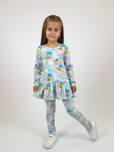 Комплект для девочки (фуфайка+ лосины)