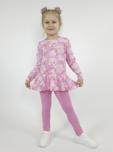 Комплект для девочки (фуфайка+ лосины)