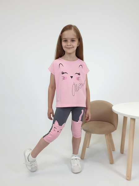 Комплект для девочки (фуфайка+ лосины)