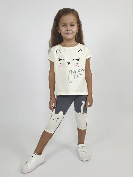 Комплект для девочки (фуфайка+ лосины)