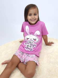 Пижама для девочки (фуфайка и шорты)