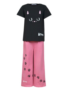 Пижама для девочки (фуфайка и брюки)