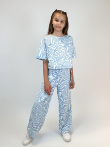 Комплект для девочки (фуфайка и брюки)