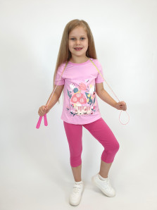 Комплект для девочки (фуфайка+ лосины)