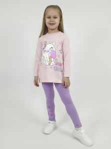 Комплект для девочки (фуфайка+ лосины)