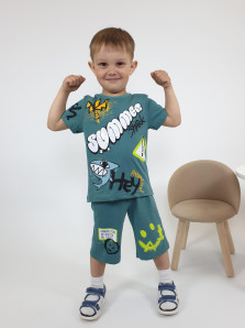 Комплект для мальчика (фуфайка+шорты)