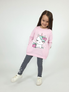 Комплект для девочки (фуфайка+ лосины)