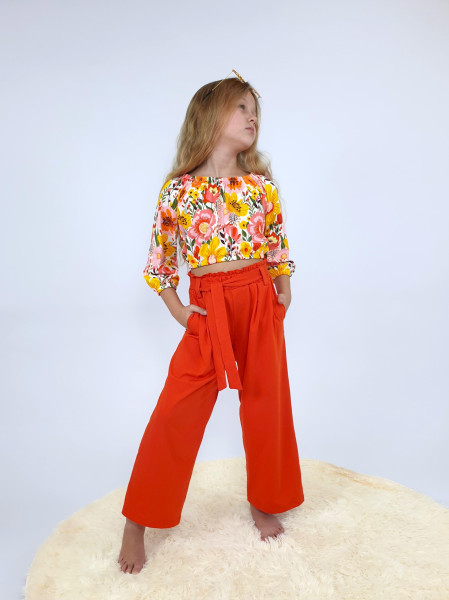 Комплект для девочки (фуфайка и брюки)