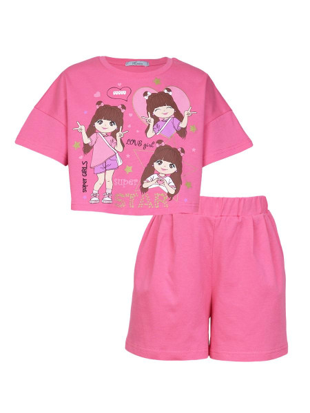 Комплект для девочки (джемпер+ шорты)