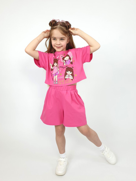 Комплект для девочки (джемпер+ шорты)