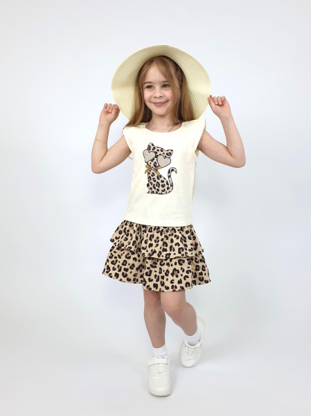 Комплект для девочки (джемпер+ юбка)