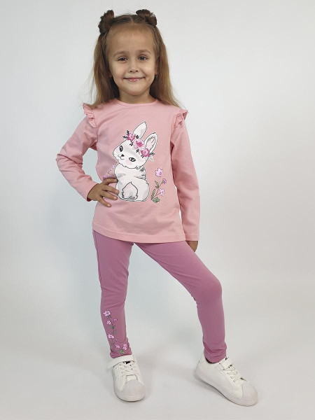 Комплект для девочки (фуфайка+ лосины)