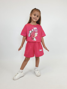 Комплект для девочки (джемпер+шорты)