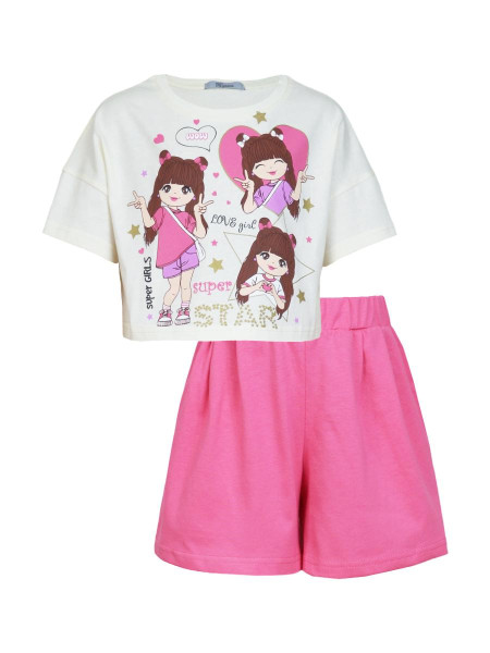 Комплект для девочки (джемпер+ шорты)