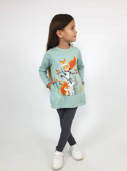 Комплект для девочки (джемпер+ лосины)